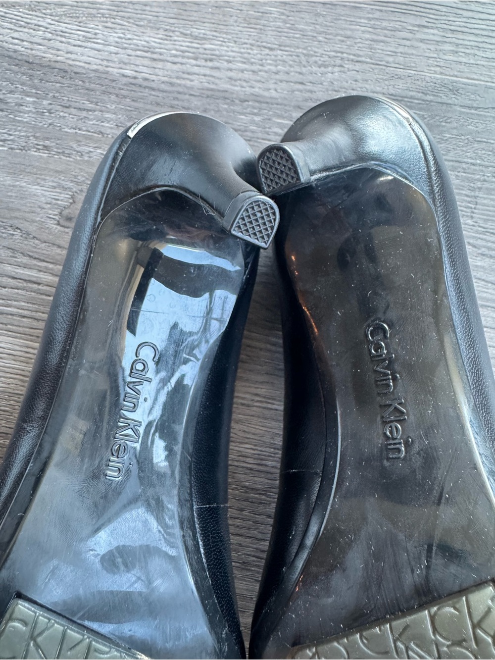 Calvin Klein Women's Gayle Pump - Black Leather - Picture 5 of 6